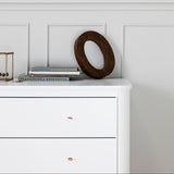 Oliver Furniture Wood chest of drawers with 6 drawers white/oak + large changing table