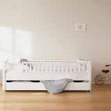 Isle of dogs junior bed, curved side, white 90x200 cm