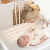 Naolima MoveMi® Musselin Spannbettlaken für Spielmatratze & Zwillingsmatratze gesteppt