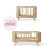 Oliver Furniture Wood Mini+ Geschwisterset, Eiche (Ergänzung für Mini+ Babybett inkl. Umbauset Juniorbett)