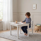 Isle of dogs Design Kinderstuhl Weiss-Handbemalt