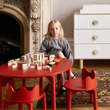 Oeuf Mini Library bedside table in white birch