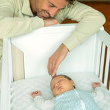 Naolima MoveMi® Musselin Spannbettlaken für Schlafmatratze gesteppt