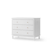 Oliver Furniture Wood chest of drawers with 6 drawers white/oak + large changing table