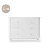 Oliver Furniture Wood chest of drawers with 6 drawers white/oak + large changing table