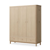 Oliver Furniture Wood Kleiderschrank 3-türig, Eiche