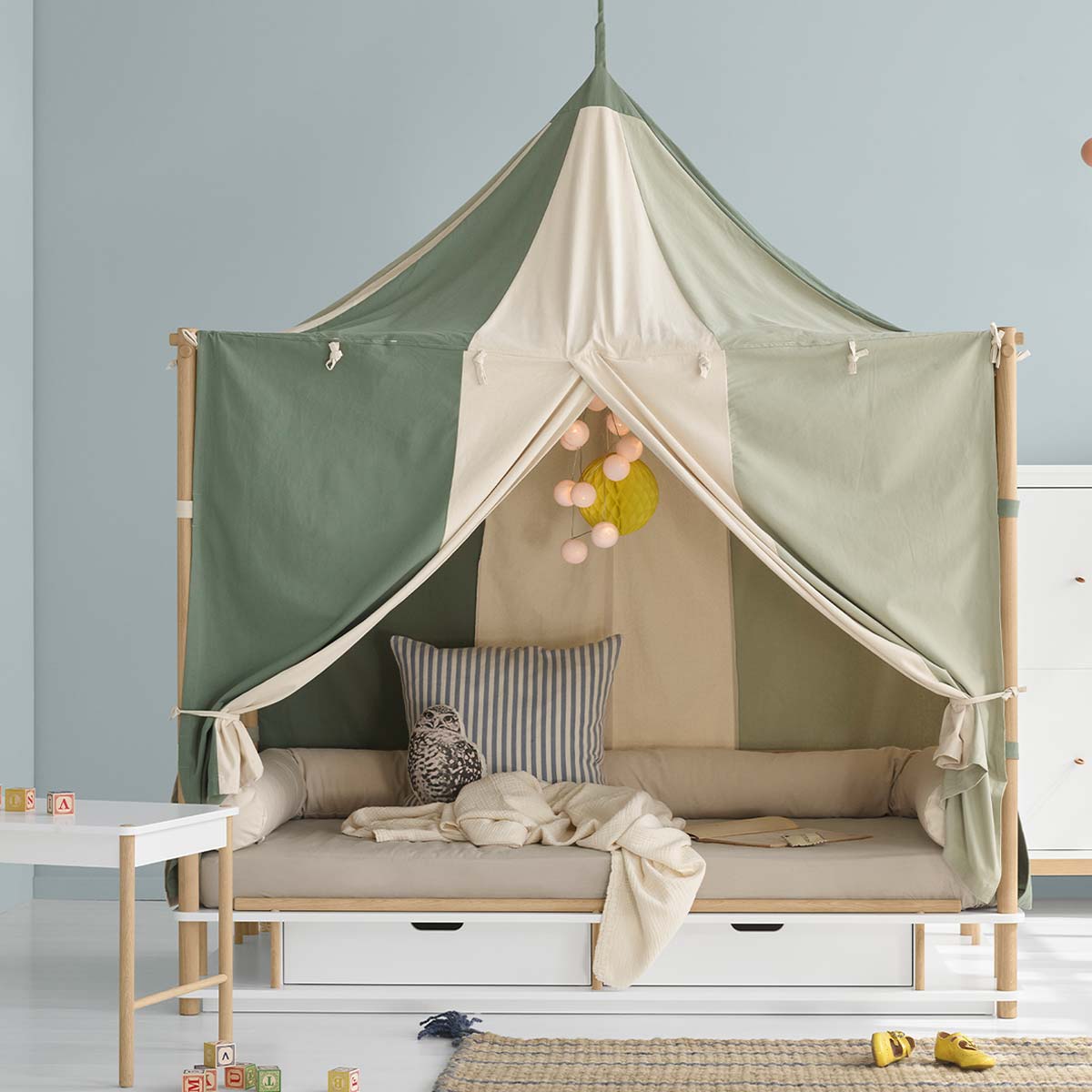 flexa bett zelt Oliver Furniture Camp Himmelbett Zirkus 90x180 cm