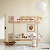 Oliver Furniture Wood Original mezzanine bed white/oak 90x200 cm