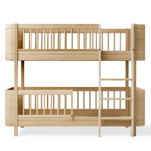 Oliver Furniture Wood Mini+ halbhohes Etagenbett Eiche 68x162 cm