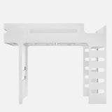 Rafa-kids F-Hochbett Weiß Laminat 90x200 cm