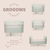 Oliver Furniture Wood Mini+ Baby Bed excl. Conversion Kit Junior Bed Oak 68x122 cm (0-3)