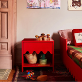 Oeuf Mini Library bedside table in white birch