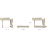 Rafa-kids F-Stockbett Schwarzes Laminat 90x200 cm