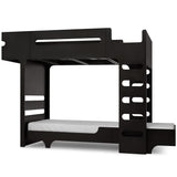 Rafa-kids F-Stockbett Schwarzes Laminat 90x200 cm