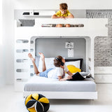 Rafa-kids F-Stockbett Weiß Laminat 90x200 cm