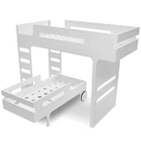 Rafa-kids F-Stockbett Weiß Laminat 90x200 cm