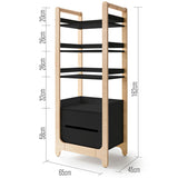 Rafa-kids H-Bücherregal Schwarz