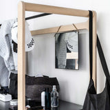 Rafa-kids H-Kommode mit 8 Schubladen und Kleiderstange Schwarz