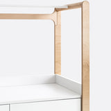 Rafa-kids H-Kommode mit 8 Schubladen und Kleiderstange Weiß