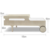 Rafa-kids R-Kinderbett Schwarz 70x150 cm