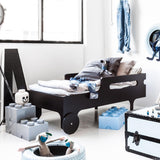 Rafa-kids R-Kinderbett Schwarz 70x150 cm