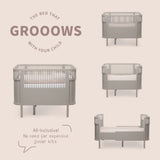 Oliver Furniture Wood Mini+ Baby Bed excl. Conversion Kit Junior Bed Oak 68x122 cm (0-3)