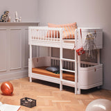 Oliver Furniture Wood Mini+ halbhohes Etagenbett Weiß 68x162 cm
