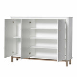 Oliver Furniture Wood multi cabinet oak/white