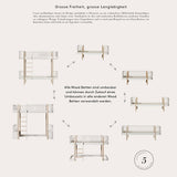 Oliver Furniture Wood Original halbhohes Hochbett Weiß/Eiche 90x200 cm