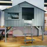 Mathy by bols Hüttenhochbett Hochbett Kieferholz + MDF