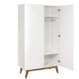 Quax Trendy Schrank 2 Türen 110 x 198, Weiß