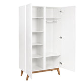 Quax Trendy Schrank 2 Türen 110 x 198, Weiß