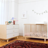 Oeuf chest of drawers changing table Merlin 3 Rhea birch white