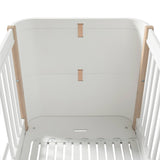 Oliver Furniture Wood Mini+ Babybett exkl. Umbauset Juniorbett Weiß/Eiche 68x122 cm