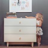 Oeuf chest of drawers changing table Merlin 6 Rhea birch white