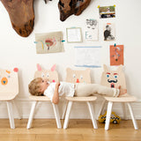 Oeuf chair gaming chair bear birch white (set of 2)