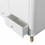 Oliver Furniture Wood wardrobe 3 doors white/oak
