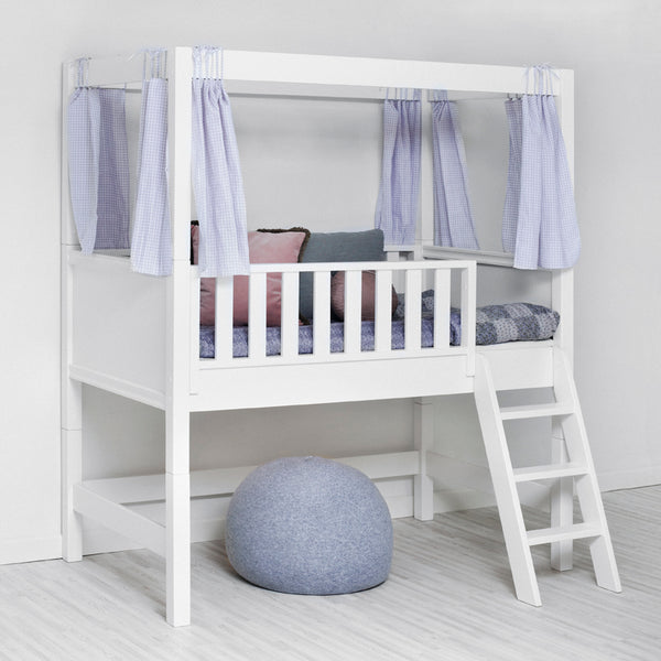 Sanders Bett halbhohes Kinderbett mit Himmelgestell Fanny 90x160 cm