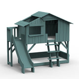 Mathy by bols hut bunk bed with slide Pine wood + MDF
