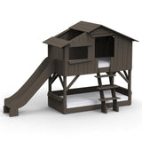 Mathy by bols hut bunk bed with slide Pine wood + MDF