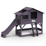 Mathy by bols hut bunk bed with slide Pine wood + MDF