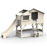 Mathy by bols hut bunk bed with slide Pine wood + MDF