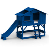 Mathy by bols hut bunk bed with slide Pine wood + MDF