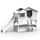 Mathy by bols hut bunk bed with slide Pine wood + MDF