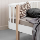 Oliver Furniture Wood Original sofa bed white/oak 90x200 cm