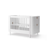 Oliver Furniture Wood Mini+ Basic Babybett Weiß 68x122 cm