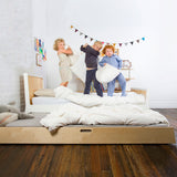 Oeuf Bett Sparrow Twin Birke Weiß 90x200 cm