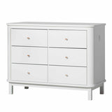 Oliver Furniture Wood Kommode mit 6 Schubladen Weiß