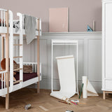 Oliver Furniture Wood Original Etagenbett Weiß/Eiche 90x200 cm