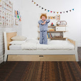 Oeuf Bett Sparrow Twin Birke Weiß 90x200 cm